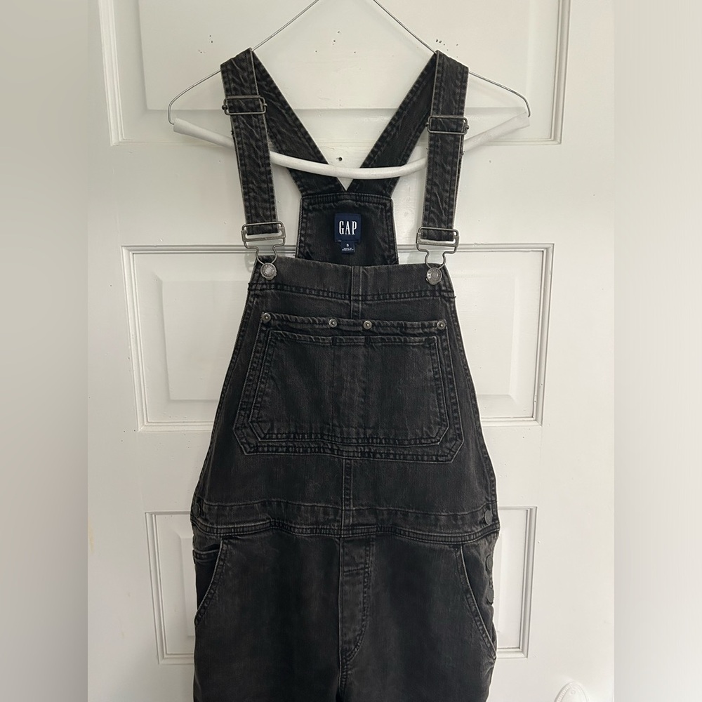 Gap Black Denim Overalls